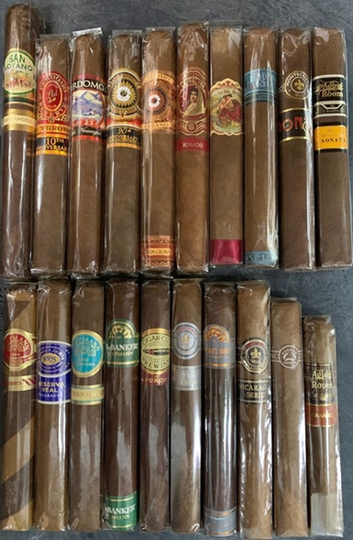 20 Cigar Brand Name MEDIUM Sampler only $119.95