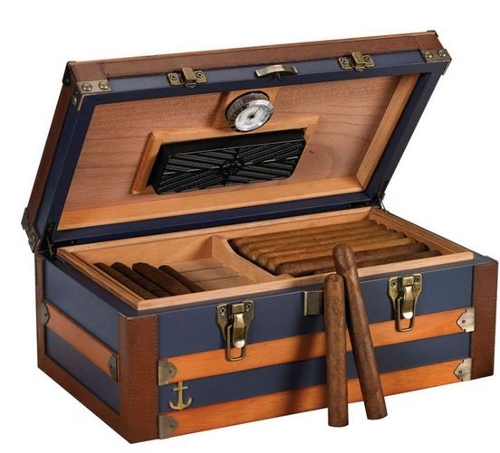 Admiral 120 Count Trunk Style Humidor