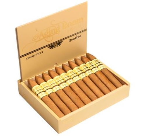 Aging Room Quattro Connecticut Espressivo (Robusto) with 8 Pack of Aging Room, Cyclone 3 Flame Torch and 80 Ring Double Cutter!!