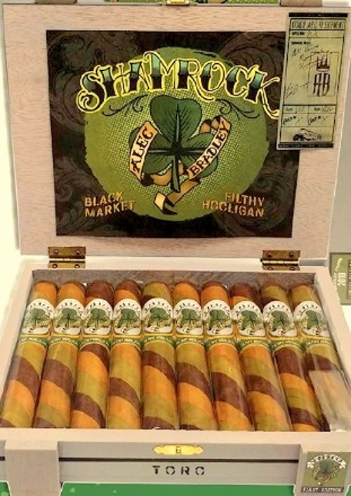 Alec Bradley Black Market Shamrock Triple Barber Pole (Box 10) with 5 Alec Bradley Prensado Lost Art Churchill... a $70 value!!!