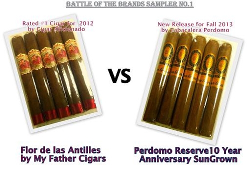 Battle of the Brands Sampler No. 1 Pepin VS Perdomo with Venom 3 Flame Torch