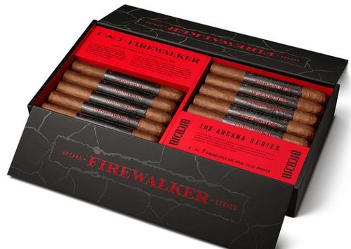 CAO Arcana Fire Walker Cigars with 5 Cigar Travel Humidor packed with 5 CAO and Torch Lighter! BONUS 3 Pack of CAO Mortal Coil!!!