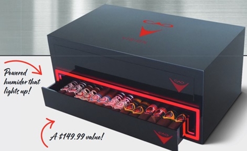 CAO Vision Humidor (Must buy 2 boxes of CAO Cigars)