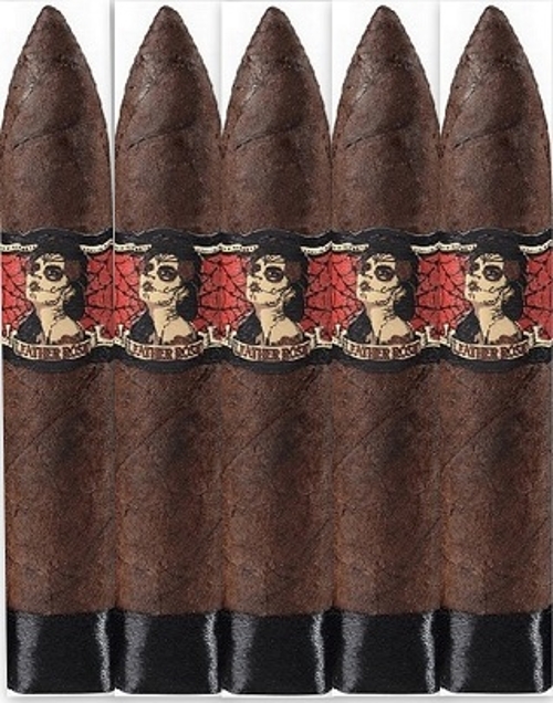 Deadwood Leather Rose Maduro 5 Pack (Torpedo)