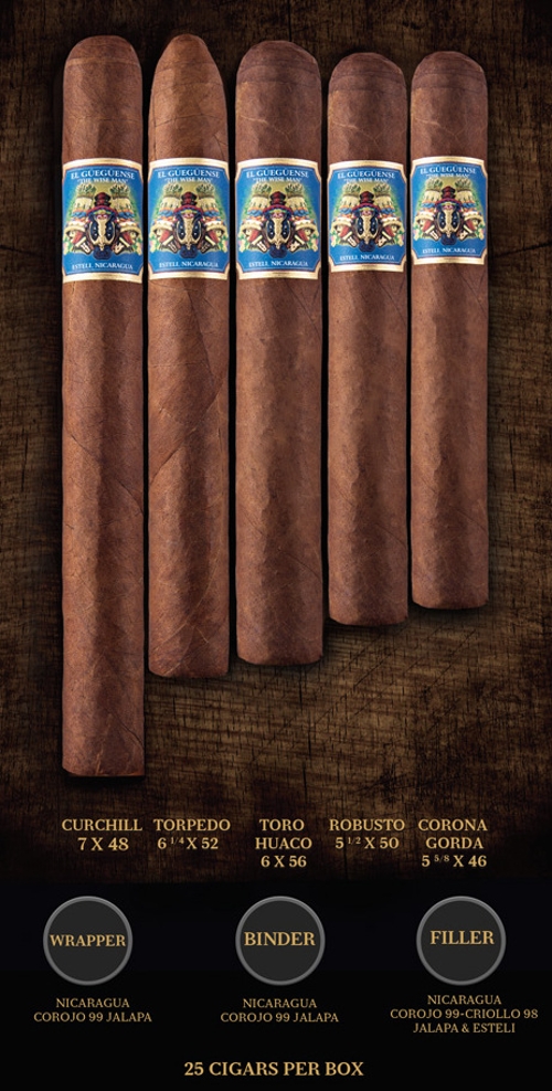 El Gueguense Toro Huaco with 5 Pack of Foundation Cigars