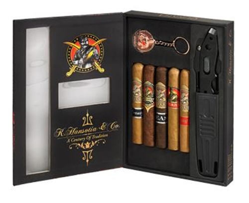 Gurkha 5 Cigar Gift Sampler with Knife