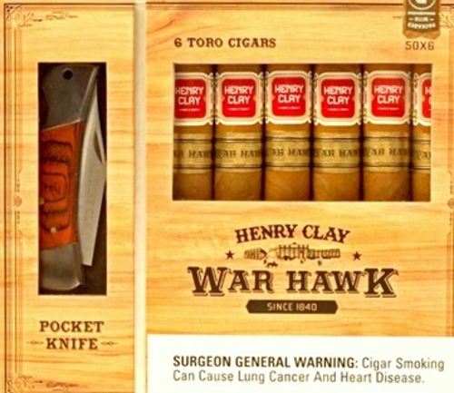 Henry Clay War Hawk Toro 6 Cigar Gift Set with Henry Clay Knife