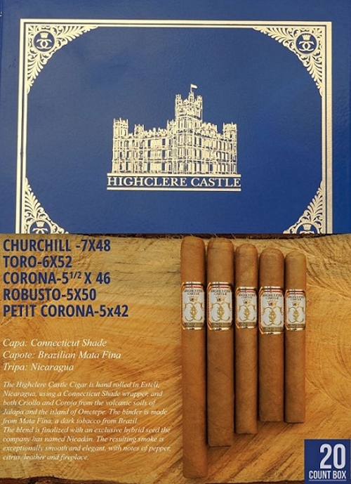 Highclere Castle Corona with Foundation Ashtray and Cutter...a $40 value