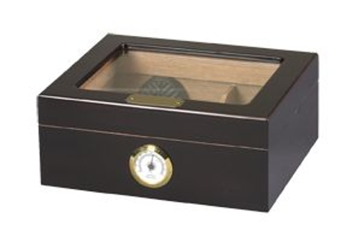 Capri 50 Glasstop 50 Count Cigar Humidor