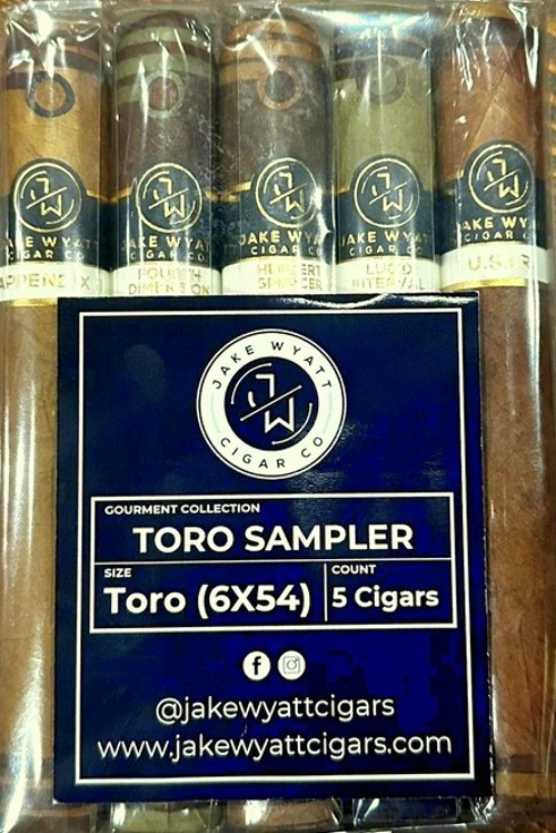 Jake Wyatt Gourmet Toro 5 Cigar Sampler