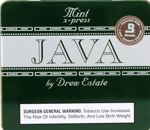 Java Mint X-Press Cigarillos (5 Tin Brick)