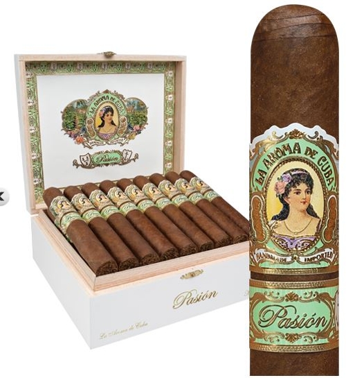 La Aroma de Cuba Pasion Encanto (Gordo) with Conquistador Travel Humidor with Cutter and 4 Flame Torch...a $50 value!!