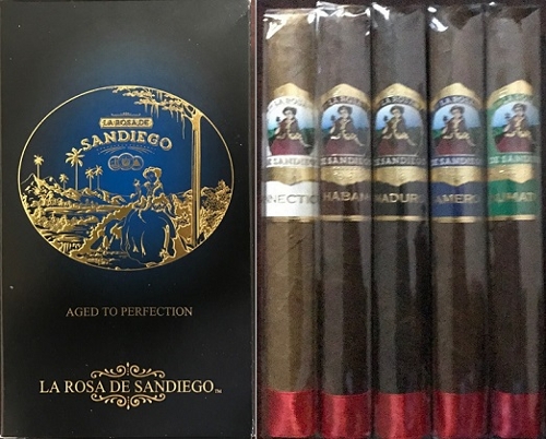 La Rosa De Sandiego Mundial 5 Cigar Sampler