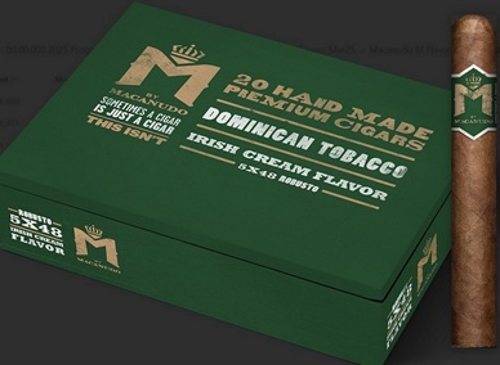 Macanudo M Flavors Irish Cream Robusto NEW!! with Macanudo Ashtray!!