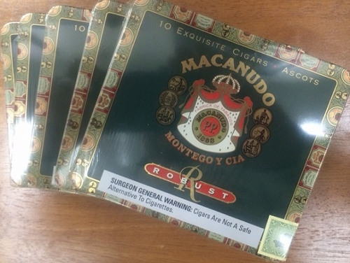 Macanudo Robust Ascots (5 Tin Brick) WELL AGED!