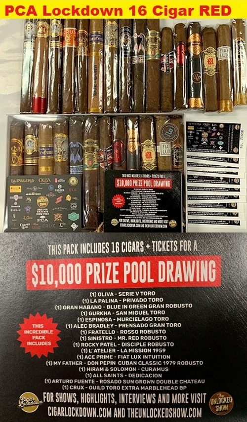 PCA Lockdown 2021 16 Cigar Sampler Red SUPER SALE!!!