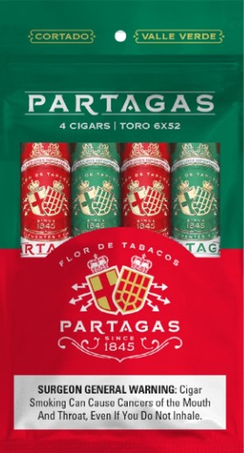 Partagas 4 Cigar Toro Sampler