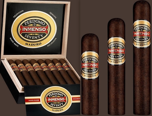Perdomo Inmenso Maduro Churchill (7 by 70) (2 Box DEAL) with 5 Pack of Perdomo Cigars and a Bighumdor 5 Cigar Travel Humidor!!