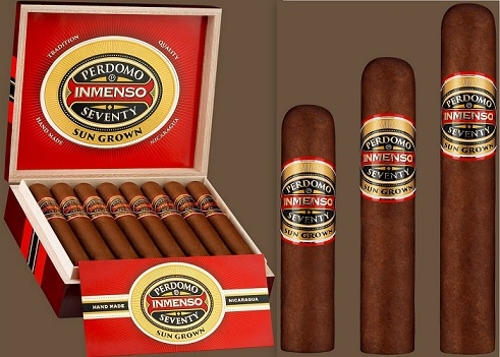 Perdomo Inmenso Sun Grown Churchill (7 by 70) (2 Box DEAL) with 5 Pack of Perdomo Cigars and a Bighumdor 5 Cigar Travel Humidor!!