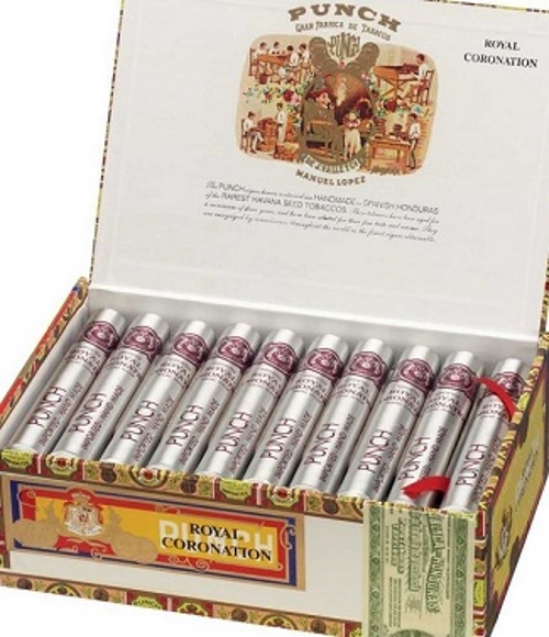 Punch Royal Coronations (Box 30) WELL AGED!!! with 10 Cigar Bighumidor Travel Humidor and Palio Bighumidor Torch!!