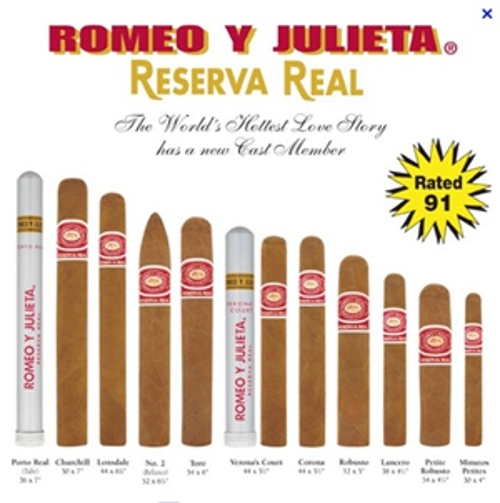 Romeo y Julieta Reserva Real Gran Toro Tubo