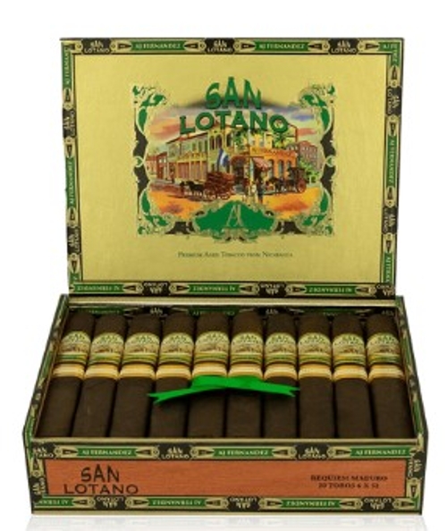 San Lotano Requiem Maduro Churchill NEW BOX!! SAVE $30 with Palio Bighumidor Table Torch!!!