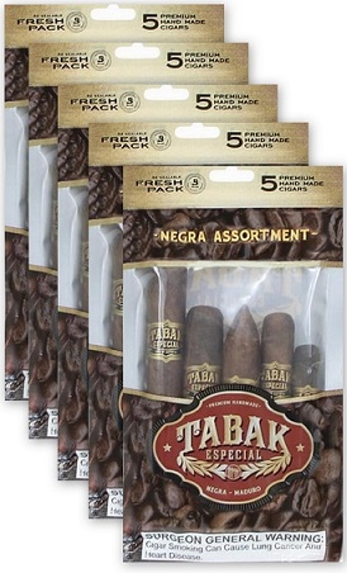 Tabak Especiale Negra 5 Cigar Fresh Pack (Brick of 5 Samplers)