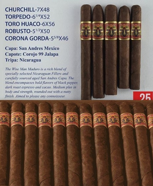Wise Man Maduro Robusto (95 rated) SAVE $50