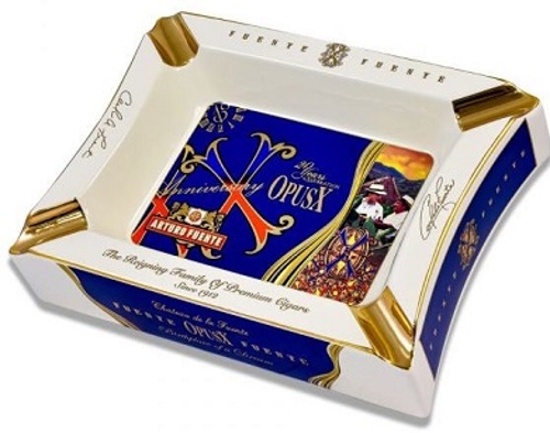 Arturo Fuente Opus X 20 Years RARE Blue Ashtray