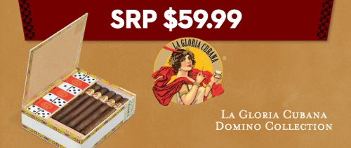 La Gloria 10 Cigars with Domino Set SAVE $20