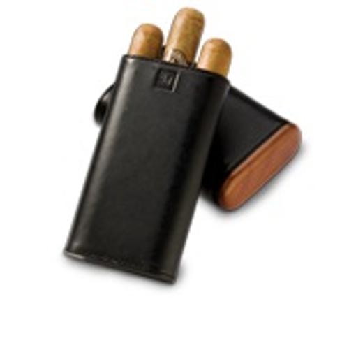 Cigar Carry Case Montecristo Signiture Black Holds 3 (6 by 60) Cigars