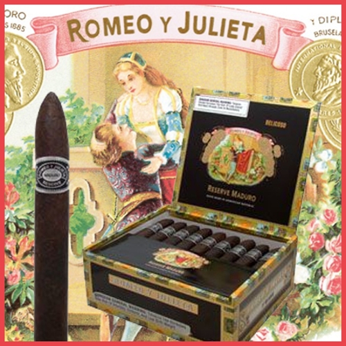 Romeo y Julieta Reserve Maduro Belicoso with 7 Cigar Romeo Sampler!!